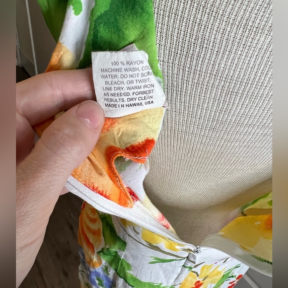 Vintage Jams World Flora Grande Hawaiian Slip Dress Small - Picture 7 of 10